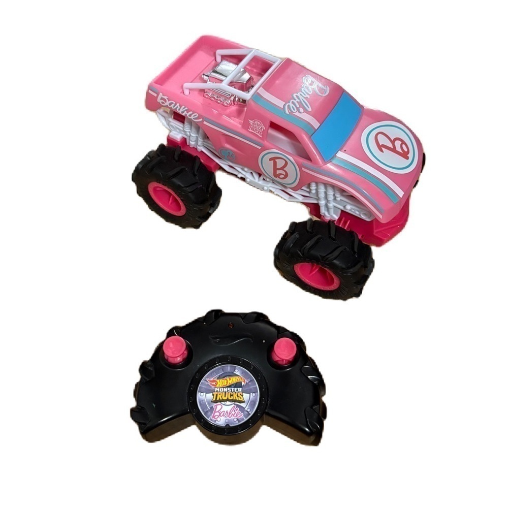 Barbie Hot Wheels Monster Truck RC Car Toy Remote Pink